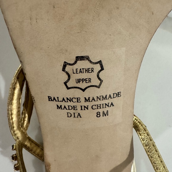 Sam & Libby Gold Dress Heels - homecoming, prom, weddings, business, dinner - Picture 5 of 5